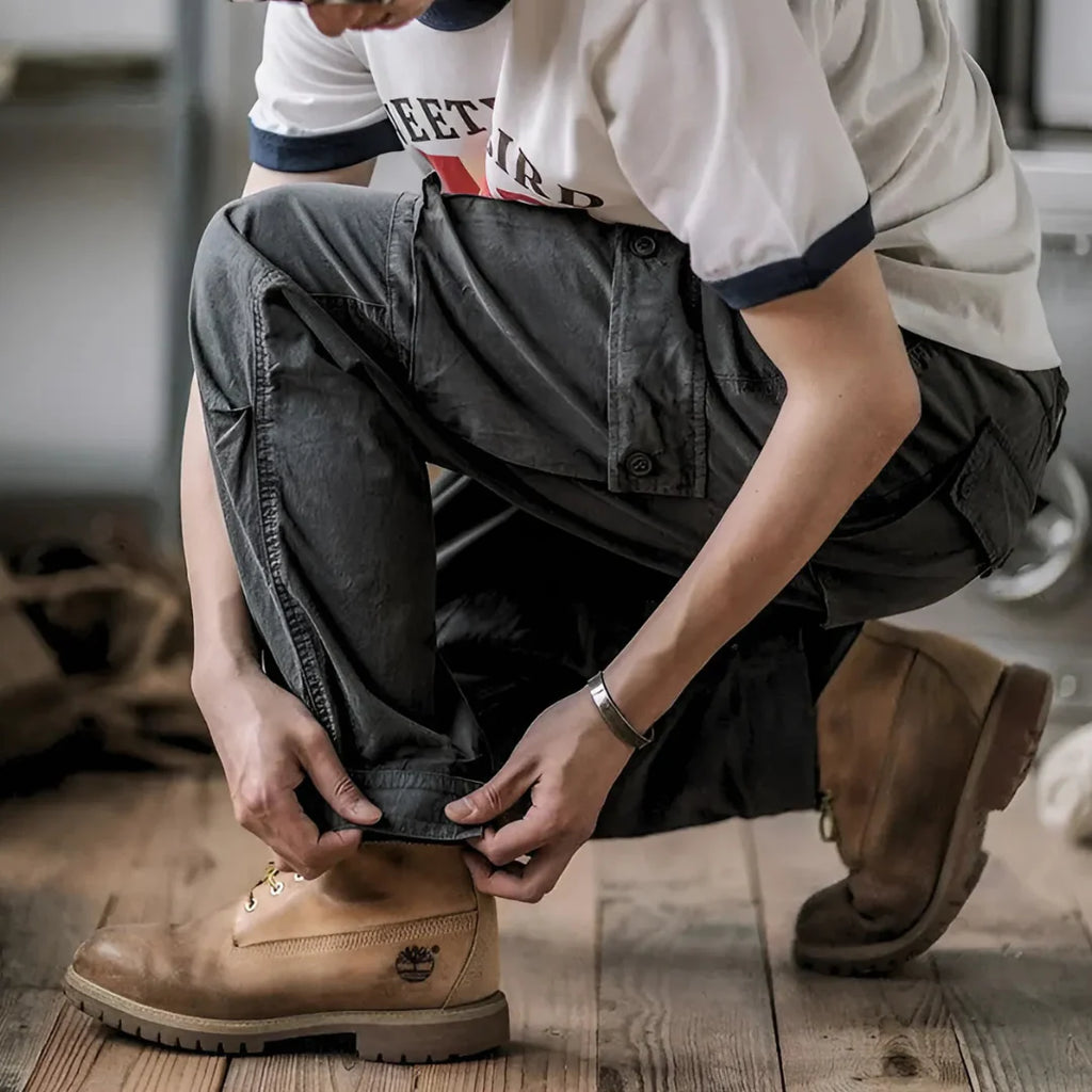 Breveno — Breathable Cotton Cargo Pants with Adjustable Fit